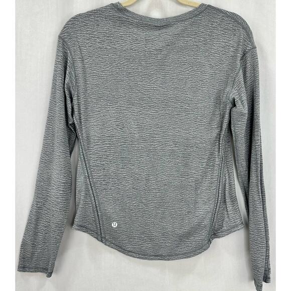 Lululemon Lost In Pace Long Sleeve Pebble Arctic Grey – Size 4 - Picture 5 of 8